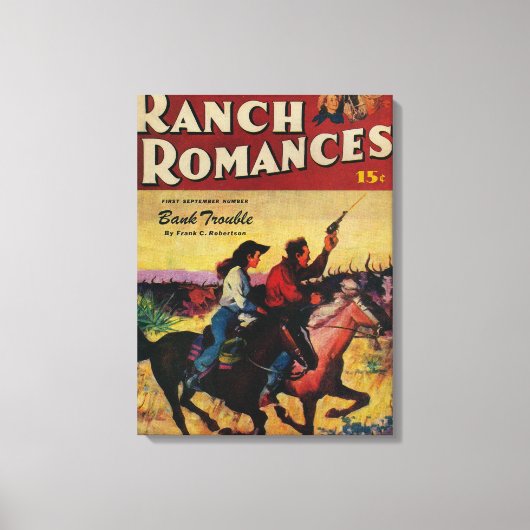 Ranch Romancen Magazine Hoesje Canvas Afdruk (Voorkant)