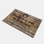 Ranch Rustic Barnwood Deurmat (Schuin)