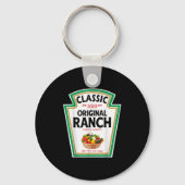 Ranch Sauce Green Salad Dressing Condiment Diy Hal Sleutelhanger (Voorkant)