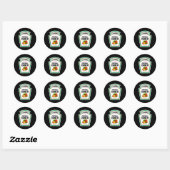 Ranch Sauce Groene Salade Dressing Halloween Ronde Sticker (Vel)