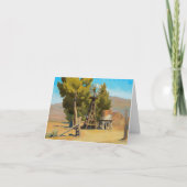 Ranch Windmill, Carson, Nevada door Maynard Dixon Bedankkaart (Voorkant)