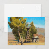 Ranch Windmill, Carson, Nevada door Maynard Dixon Briefkaart (Voorkant / Achterkant)