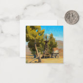 Ranch Windmill, Carson, Nevada door Maynard Dixon Notitiekaartje (Voorkant / Achterkant in situ)