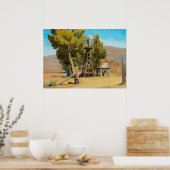 Ranch Windmill, Carson, Nevada door Maynard Dixon Poster (Keuken)