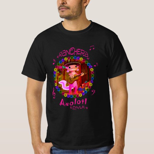Ranchera Axolotl Stijl T-shirt (Voorkant)