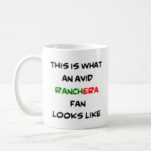 ranchera fan, avid koffiemok (Links)