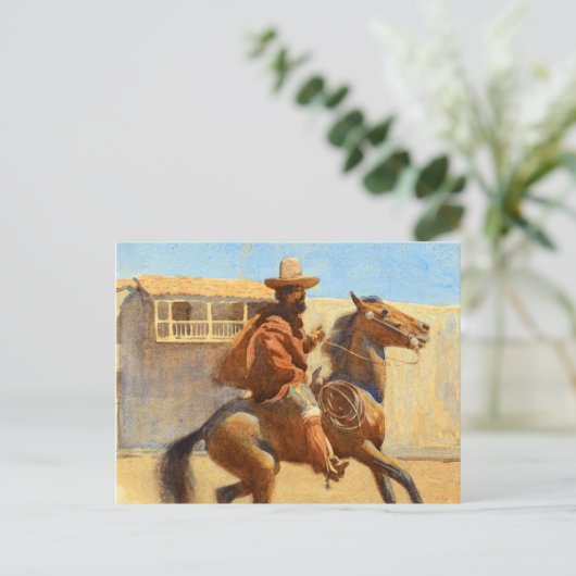 Ranchero of Old California door Maynard Dixon Briefkaart (Staand voorkant)