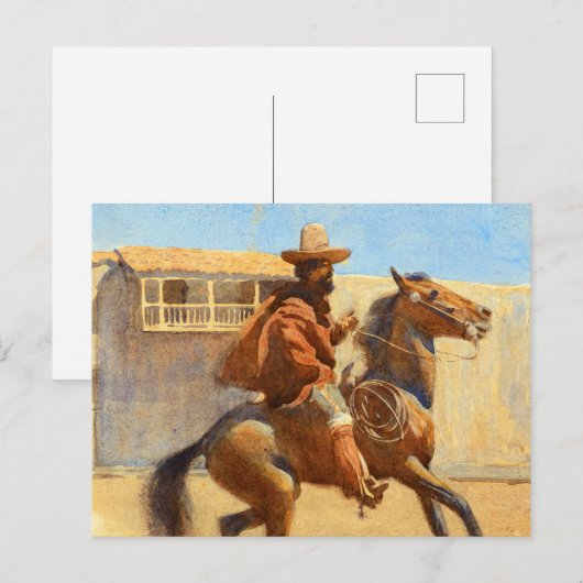 Ranchero of Old California door Maynard Dixon Briefkaart (Voorkant / Achterkant)