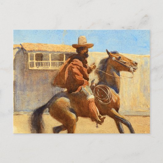 Ranchero of Old California door Maynard Dixon Briefkaart (Voorkant)