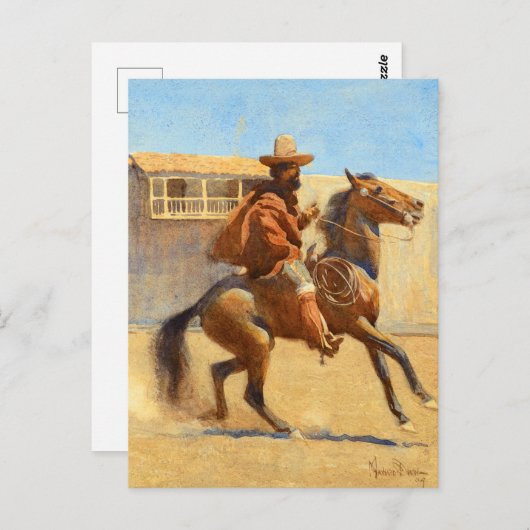 Ranchero of Old California door Maynard Dixon Briefkaart (Voorkant / Achterkant)