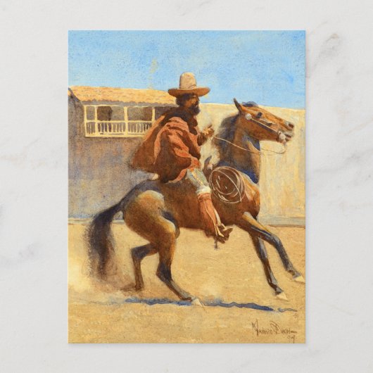 Ranchero of Old California door Maynard Dixon Briefkaart (Voorkant)