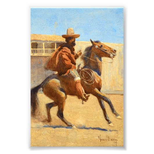 Ranchero of Old California door Maynard Dixon Foto Afdruk (Voorkant)