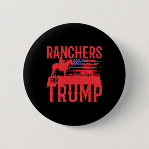 Ranchers Voor Trump Conservatieve Republikeinse St Ronde Button 5,7 Cm