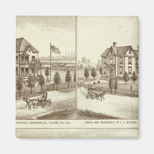 Ranches, Grangeville, Cal Magneet (Voorkant)