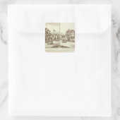 Ranches, Grangeville, Cal Vierkante Sticker (Tas)