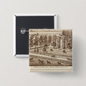 Ranches, Hanford, Cal Vierkante Button 5,1 Cm (Voorkant /achterkant)