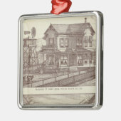 Ranches, Poplar, Cal Metalen Ornament (Links)