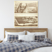 Ranches, Tulare Co., Cal 2 Canvas Afdruk (Insitu (Slaapkamer))