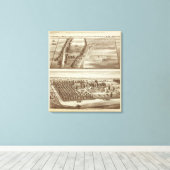 Ranches, Tulare Co., Cal 2 Canvas Afdruk (Insitu (Houten vloer))