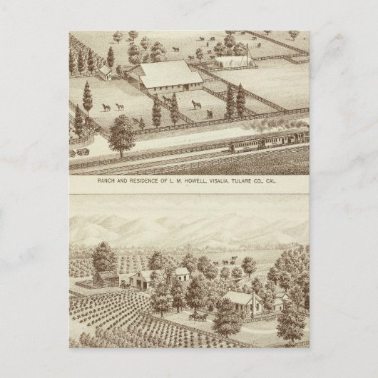 Ranches, Visalia, Cal Briefkaart (Voorkant)