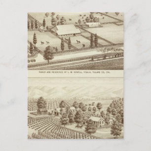 Ranches, Visalia, Cal Briefkaart