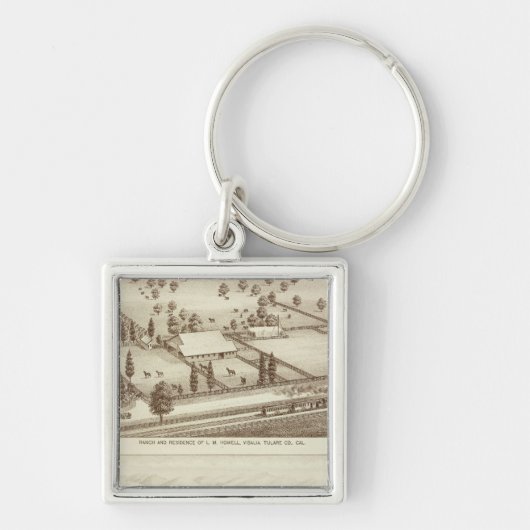 Ranches, Visalia, Cal Sleutelhanger (Voorkant)