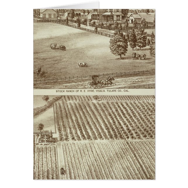 Ranches, Visalia, Tulare, Cal (Voorkant)