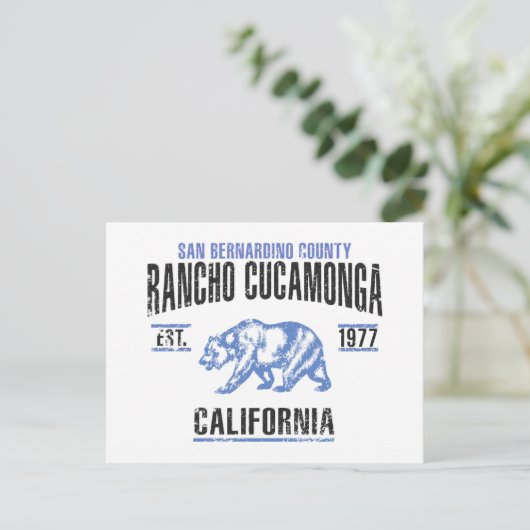 Rancho Cucamonga Briefkaart (Staand voorkant)