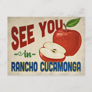 Rancho Cucamonga California Apple - Vintage Travel Briefkaart