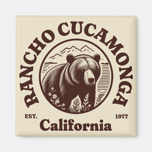 Rancho Cucamonga California Magneet (Voorkant)