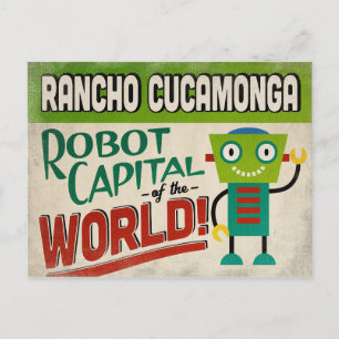 Rancho Cucamonga California Robot - Funny  Briefkaart