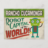 Rancho Cucamonga California Robot - Funny  Briefkaart (Voorkant)