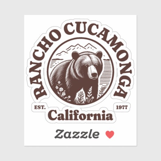Rancho Cucamonga California Sticker (Vel)