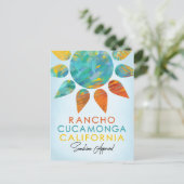 Rancho Cucamonga California Sunshine Travel Briefkaart (Staand voorkant)