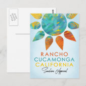 Rancho Cucamonga California Sunshine Travel Briefkaart (Voorkant / Achterkant)