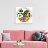Rancho Cucamonga (Californië) City Seal Canvas Afdruk (Insitu (Woonkamer))