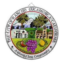 Rancho Cucamonga (Californië) City Seal Dartbord