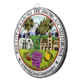Rancho Cucamonga (Californië) City Seal Dartbord (Voorkant Rechts)