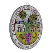 Rancho Cucamonga (Californië) City Seal Dartbord (Voorkant Links)