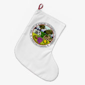 Rancho Cucamonga (Californië) City Seal Grote Kerstsok (Voorkant (Hangend))