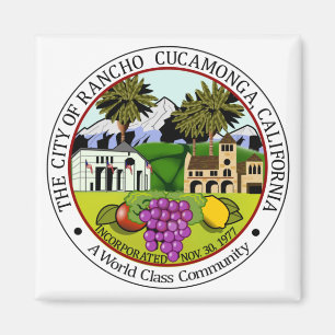 Rancho Cucamonga (Californië) City Seal Magneet