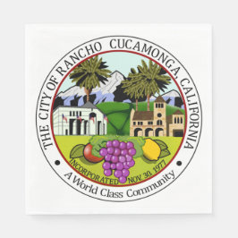 Rancho Cucamonga (Californië) City Seal Servet