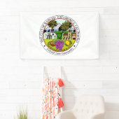 Rancho Cucamonga (Californië) City Seal Spandoek (Insitu)