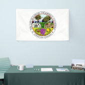 Rancho Cucamonga (Californië) City Seal Spandoek (Beurs)