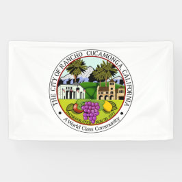 Rancho Cucamonga (Californië) City Seal Spandoek
