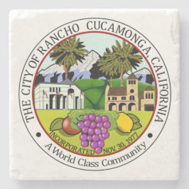 Rancho Cucamonga (Californië) City Seal Stenen Onderzetter