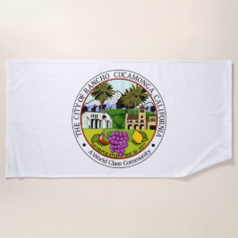Rancho Cucamonga (Californië) City Seal Strandlaken