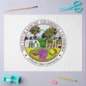 Rancho Cucamonga (Californië) City Seal Tissuepapier (Craft)