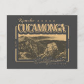 RANCHO CUCAMONGA CALIFORNIË - CUCAMONGA PEAK BRIEFKAART (Voorkant)