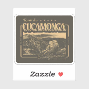 RANCHO CUCAMONGA CALIFORNIË - CUCAMONGA PEAK STICKER